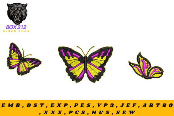 Butterflies Digital Embroidery Design