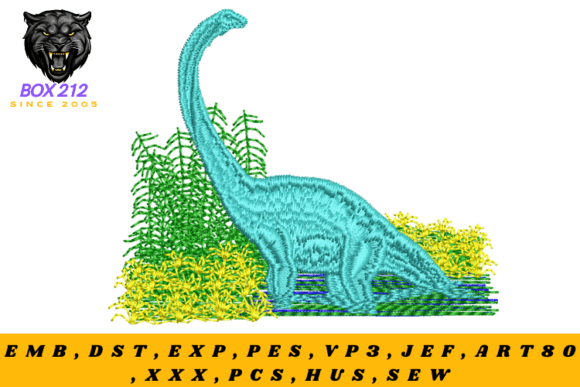 Dinosaur Digital Embroidery Design