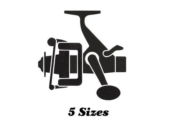 Fishing Reel Embroidery Design
